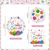 150 Pcs Happy Easter Plates and Napkins - Easte Egg Paper Dinnerware Set, Cute Eastes Rabbit Dinner Dessert Plates Luncheon Napkins Tableware for Easter Activity Party Supplies Table Decor, Serves 50 view 3