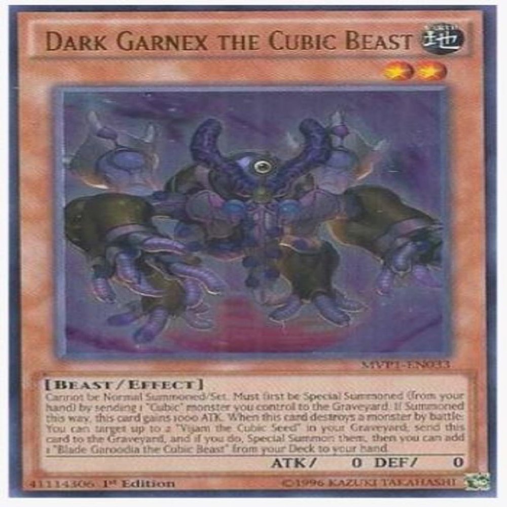 yugioh - Dark Garnex The Cubic Beast (MVP1-EN033) 1st Edition Ultra Rare - The Dark Side of Dimensions Movie Pack