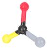 BESPORTBLE 3pcs Hand-Eye Coordination Training Stick for Reaction Speed Improvement Difficulty Levels Suitable for Athletes and Boys and Girls Red Yellow Gray view 4