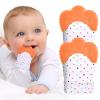 2Pack Silicone Teething Mitt, Soothing Infant Teething Mitten Pain Relief, Prevent Scratches Glove, Safe Silicone Teething Toys for 0-12 Months view 1