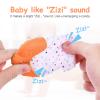 2Pack Silicone Teething Mitt, Soothing Infant Teething Mitten Pain Relief, Prevent Scratches Glove, Safe Silicone Teething Toys for 0-12 Months view 4