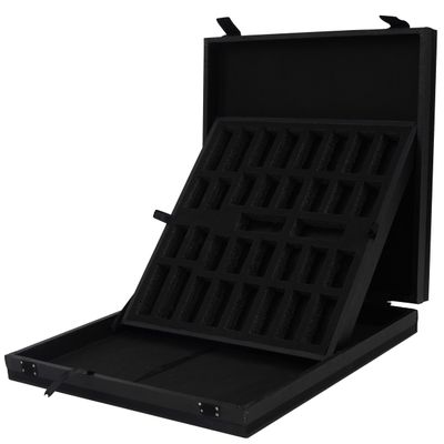 Chess Storage Box for 12 Inch Chess Set Premium Faux Leather Case for Marble Game Pieces, Elegant & Protective Storage Solution
