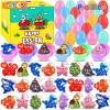 24 Pack Prefilled Easter Eggs with Toys,2.7inch Easter Eggs Filled with Sea Animal Pop Toys,Easter Basket Stuffers for Kids,Prefilled Eggs for Easter Egg Hunt view 1