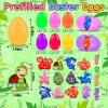 24 Pack Prefilled Easter Eggs with Toys,2.7inch Easter Eggs Filled with Sea Animal Pop Toys,Easter Basket Stuffers for Kids,Prefilled Eggs for Easter Egg Hunt view 2