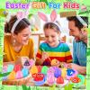 24 Pack Prefilled Easter Eggs with Toys,2.7inch Easter Eggs Filled with Sea Animal Pop Toys,Easter Basket Stuffers for Kids,Prefilled Eggs for Easter Egg Hunt view 4