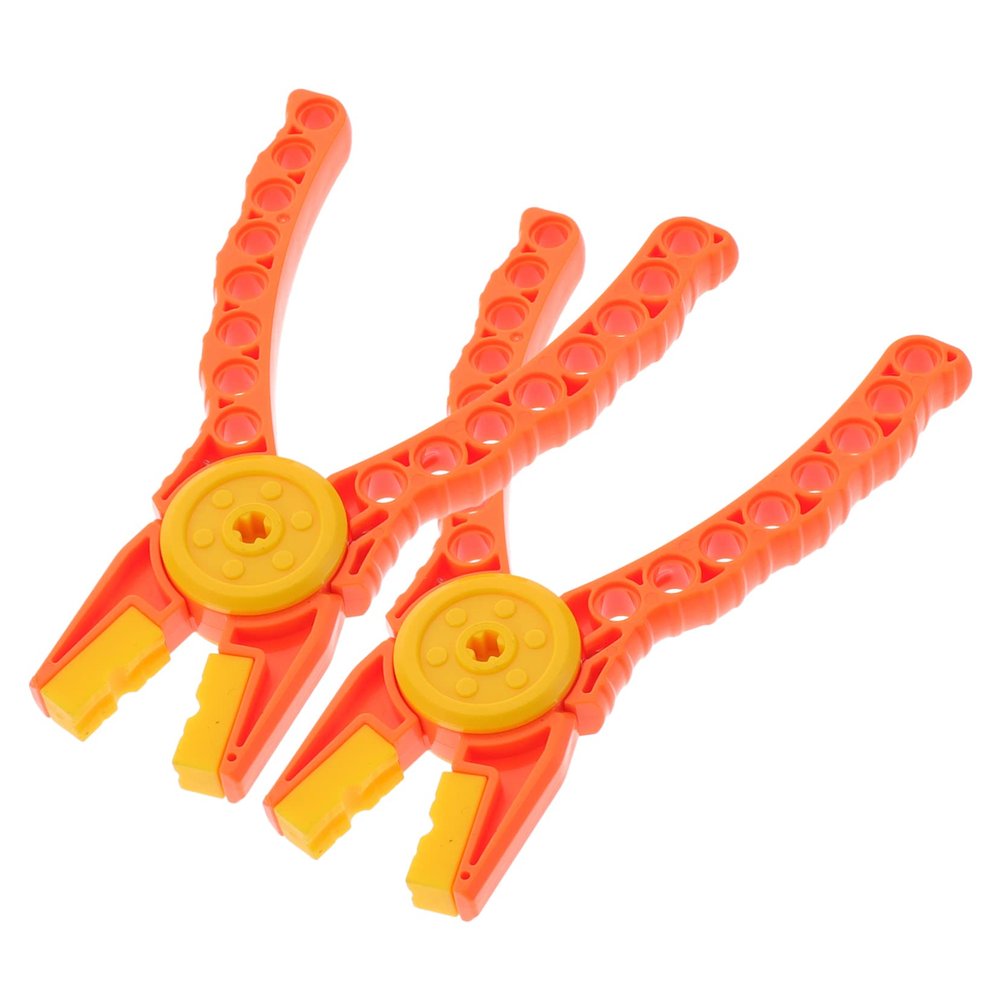 BELLIFFY 2pcs Tool Removers Brick Separator Pliers Orange Toy Pliers for Building Block Toy