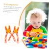 BELLIFFY 2pcs Tool Removers Brick Separator Pliers Orange Toy Pliers for Building Block Toy view 4