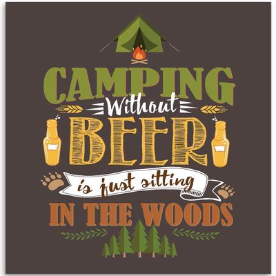 1000 Piece Camping Without Beer is Just Sitting in The Woods Great Jigsaw Puzzles for Adults Dog Puzzles for Adults Toys Gift Family Decoration Puzzles
