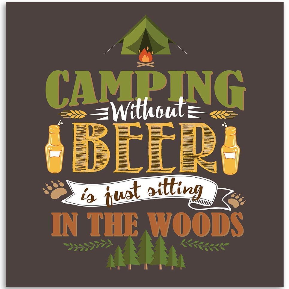 1000 Piece Camping Without Beer is Just Sitting in The Woods Great Jigsaw Puzzles for Adults Dog Puzzles for Adults Toys Gift Family Decoration Puzzles