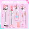SMILESSKIDDO Kids Vacuum That Really Works - 3-in-1 Toy Vacuum with Real Suction, Apron, Cleaning Cloth, Duster & Colorful Beads, Toddler Cleaning Toy Set, Housekeeping Toy Gifts for Girls & Boys view 2