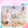 SMILESSKIDDO Kids Vacuum That Really Works - 3-in-1 Toy Vacuum with Real Suction, Apron, Cleaning Cloth, Duster & Colorful Beads, Toddler Cleaning Toy Set, Housekeeping Toy Gifts for Girls & Boys view 4