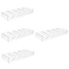 Gogogmee 4pcs Transparent Poker Chip Holder Tray Capacity Storage Box for Poker Chips for Easy Organization for Games and Parties view 1