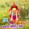 Bubblepompom Cardinal Hat with Ears Moving Jumping Pop Up Beating Hat Plush Farm Animal Holiday Cosplay Dress Up Funny Party Gift for Kids Boys Girls, Red, 22'' view 4