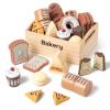 kienvy 10 PCS Bakery Wooden Play Food Set for Kids Kitchen, Wooden Food Cutting Toys, Pretend Play Kitchen Food Toy Accessories with Storage Box, Christmas Birthday Present for Toddlers & Kids Ages 3+ view 1
