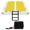 15'x6.5' Inflatable Floating Dock Platform with 5mm EVA Anti-Slip Pad, Mesa Dock Floats Up to 15 People, Inflatable Island, Swim Platform Quick Inflation, Floating Mats for Lakes Boats Water view 1