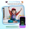 Silicone Case for Bitzee Magicals Interactive Toy Digital Pet, Protective Skin Cover for Bitzee Magicals Virtual Electronic Pets Accessories with Lanyard,Scratch Shock Protection,Purple view 4