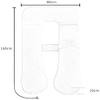 ADAOQIN Gray U-Shaped Maternity Pillow with Invisible Zipper, Detachable Cover - Full Body Support Pillow for Pregnant Women, Sleeping Aid Pillow view 2