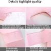 ADAOQIN Gray U-Shaped Maternity Pillow with Invisible Zipper, Detachable Cover - Full Body Support Pillow for Pregnant Women, Sleeping Aid Pillow view 4
