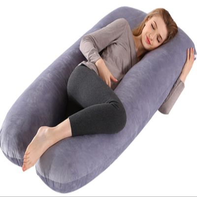 ADAOQIN Pregnancy Pillows,U Shaped Maternity Pillows for Sleeping,Body Pillow for Pregnant Women,Maternity Pillow for Support with Velvet Cover 1,130x70cm