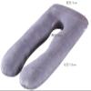 ADAOQIN Pregnancy Pillows,U Shaped Maternity Pillows for Sleeping,Body Pillow for Pregnant Women,Maternity Pillow for Support with Velvet Cover 1,130x70cm view 2