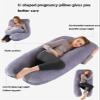 ADAOQIN Pregnancy Pillows,U Shaped Maternity Pillows for Sleeping,Body Pillow for Pregnant Women,Maternity Pillow for Support with Velvet Cover 1,130x70cm view 4