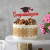 VEGCOO 33 Pieces Graduation Cake Toppers, Graduation Cake Toppers, Graduation Decorations Congratulations Red Cupcakes Toppers Graduation, Cake Graduation Decorations Gadget for Party Graduation view 3