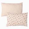 100% Cotton Toddler Pillowcases, 2 Pack Muslin Baby Pillow Cases, 13x20 Toddler Pillowcase, Compatible with Baby Pillows for Sleeping for Newborn, Oeko TEX Standard 100 (Rainbow + Beige Pillow Cases) view 1