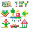Apluses Magnetic Building Blocks - Transparent Magnetic Cubes, STEM Magnet Toddler Boys Toys for Kids Age 3-5, Travel Sensory Autism Preschool Montessori Toys for 3+ Year Old, Birthday Girls Gifts view 1