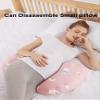 ADAOQIN Maternity Pillow- a Soft and Comfortable Pillow, H-Shaped Pillow for Pregnant Women Lying on The Side, Supports Waist view 3