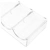 CIYODO 4pcs Box Poker Chip Storage Box Acrylic Poker Chip Tray Holder Portable Case for Games view 2