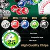 Goplus Poker Chip Set, 300 PCS Chips, 2 Decks Cards, Dealer Button, Poker Felt, Aluminum Case for Texas Holdem, Casino, Family Night, Blackjack view 3