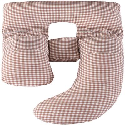 ADAOQIN Pregnancy Pillow Pregnancy Pillows Pregnancy Pillow Large Shape Full Body Pillow Replaceable and Washable Removable Pure Cotton Pillow for Maternity Sleeping and Feeding