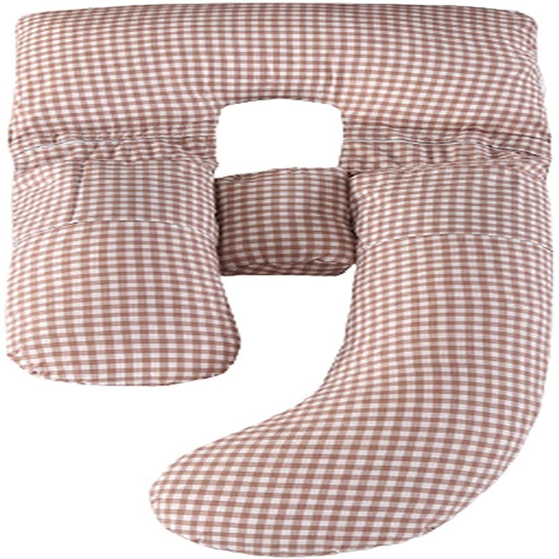 ADAOQIN Pregnancy Pillow Pregnancy Pillows Pregnancy Pillow Large Shape Full Body Pillow Replaceable and Washable Removable Pure Cotton Pillow for Maternity Sleeping and Feeding