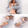 ADAOQIN Pregnancy Pillow Pregnancy Pillows Pregnancy Pillow Large Shape Full Body Pillow Replaceable and Washable Removable Pure Cotton Pillow for Maternity Sleeping and Feeding view 3