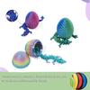 3 Pack Dragon Eggs with Dragon Inside, Dragon Egg Fidget Toy, 3D Dragon Eggs with Dragon Inside, Mystery Dragon Egg, 3D Printed Dragon Egg, Stocking Easter Basket Stuffers view 3