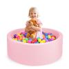 COZYTRAUM Foam Ball Pit, 35"x 12" Ball Pits for Toddlers, Soft Round Kiddie Baby Ball Pool for Kids, Ideal Gift for Babies Indoor Outdoor Game, Balls Not Included,Pink... view 1