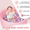 COZYTRAUM Foam Ball Pit, 35"x 12" Ball Pits for Toddlers, Soft Round Kiddie Baby Ball Pool for Kids, Ideal Gift for Babies Indoor Outdoor Game, Balls Not Included,Pink... view 2