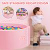 COZYTRAUM Foam Ball Pit, 35"x 12" Ball Pits for Toddlers, Soft Round Kiddie Baby Ball Pool for Kids, Ideal Gift for Babies Indoor Outdoor Game, Balls Not Included,Pink... view 4