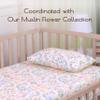 100% Cotton Toddler Pillowcases, 2 Pack Muslin Baby Pillow Cases, 13x20 Toddler Pillowcase, Compatible with Baby Pillows for Sleeping for Newborn, Oeko TEX Standard 100 (Floral + Pink Pillow Cases) view 3
