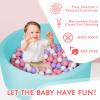 COZYTRAUM Foam Ball Pit, 35"x 12" Ball Pits for Toddlers, Soft Round Kiddie Baby Ball Pool for Kids, Ideal Gift for Babies Indoor Outdoor Game, Balls Not Included,Blue... view 2