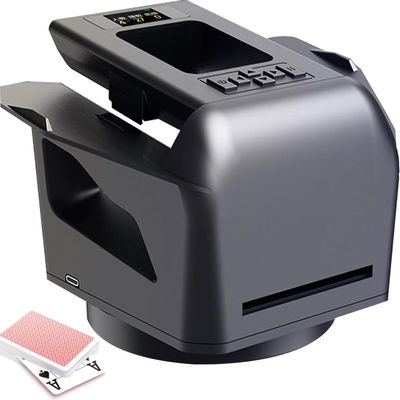 2-in-1 Automatic Card Shuffler & Dealer, Intelligent Voice Card Dealer, with 4 Wireless Dealer Buttons, Support Multi-Angle Dealing, Dealing Distance & Speed Adjustable, for Different Playing Cards