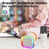 Mini Karaoke Machine Speaker for Kids Adults,Portable Bluetooth with 1-2 Wireless Microphones,Christmas Birthday Gifts Toys Girls Boys Ages 4, 5, 6,7, 8,9,10,11,12+ Years Old Toddler (Off-White -1Mic) view 4