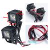 MORFUM RC Car LED Lights Headlights Headlamp Square Lens Spotlight 4PCS Compatible with 1/10 RC Crawler Car TRX4 TRX6 Axial SCX10 90046 RR10 D90 Upgrades Parts (B-6 Holes) view 3