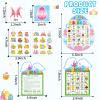 Lonfliness 39Pcs Easter Bingo Game for Adults Kids 24 Players Easter Bunny Egg Shape Bingo Game Cards with Reward Stickers for Family Friends Large Group Activities Happy Easter Spring Party Favors view 3