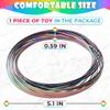 Flow Ring Spinner Arm Tool  5.1" Durable Corrosion-Resistant Stainless Steel Geometric Sensory Fidget Arm Spinner  Smooth, Foldable, Stretchable Magic Flow Bracelet for Relaxation, Tricks & Play view 2