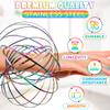 Flow Ring Spinner Arm Tool  5.1" Durable Corrosion-Resistant Stainless Steel Geometric Sensory Fidget Arm Spinner  Smooth, Foldable, Stretchable Magic Flow Bracelet for Relaxation, Tricks & Play view 3