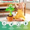 Invasgi Baby Toys Dancing Talking Cactus Toy, Boys Girls Interactive Gifts Mimicking Singing Repeating Cactus, Toddler Toys Stocking Stuffers for Grandkids with Exclusive Songs view 2