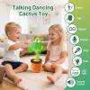 Invasgi Baby Toys Dancing Talking Cactus Toy, Boys Girls Interactive Gifts Mimicking Singing Repeating Cactus, Toddler Toys Stocking Stuffers for Grandkids with Exclusive Songs view 3