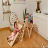 Kidodido Montessori Wooden Climbing Set for Kids | Montessori Climbing Triangle Climbing Dome Ramp and Pillow | Montessori Climbing Frame Set for Toddler | Montessori Playground | Kids Play Gym(Star) view 3