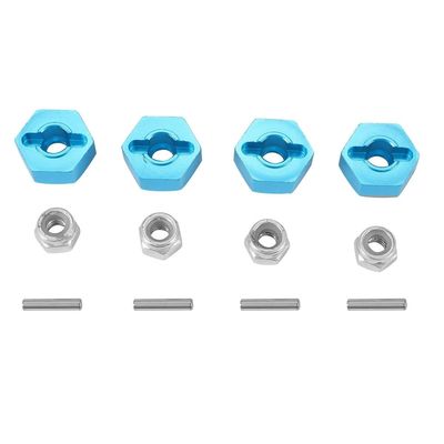 4Pcs Metal 12MM Wheel Hex Adapter for Tamiya TT01 TT-01 TT02 XV01 TB-04 WT-01N 1/10 RC Car Upgrade Parts